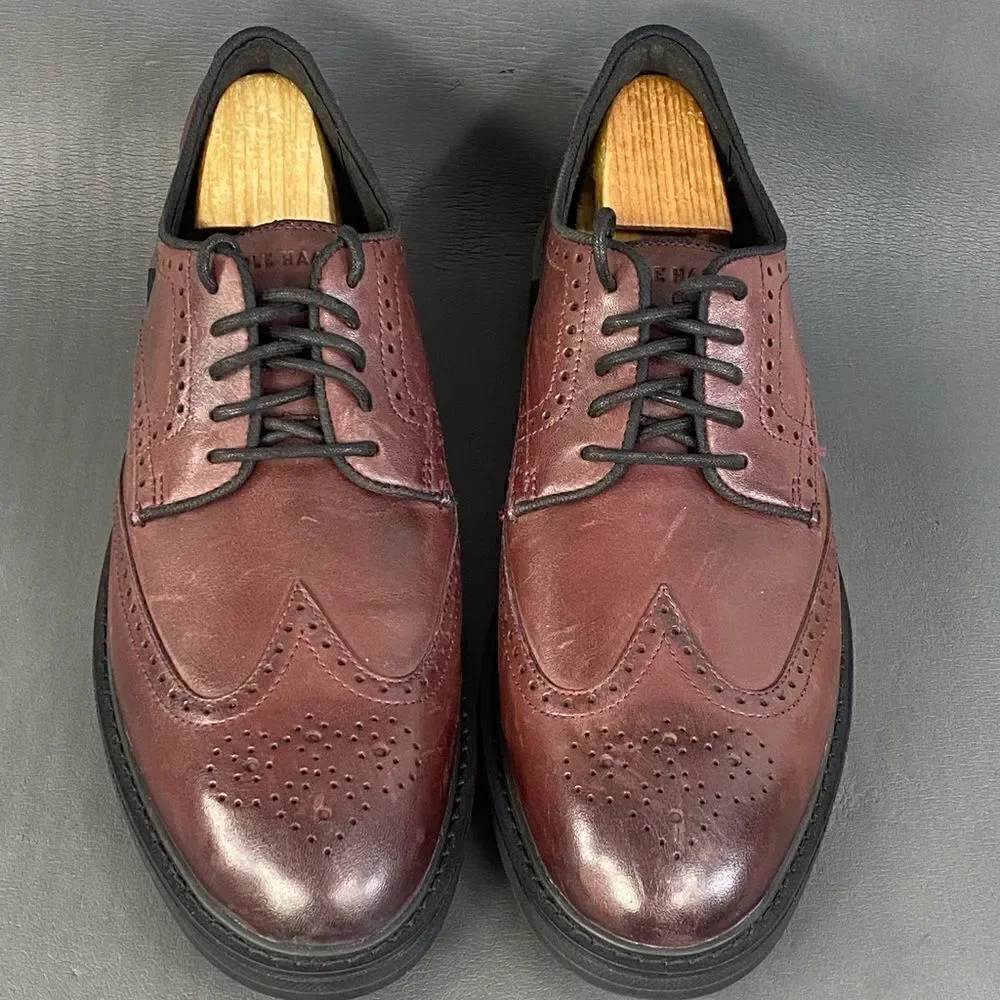 Men's Cole Haan Leather Go-To Wingtip Oxford shoes size  11.5 new without box